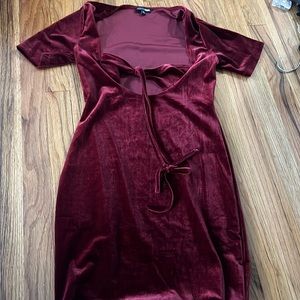 Red velvet Fashion Nova dress
